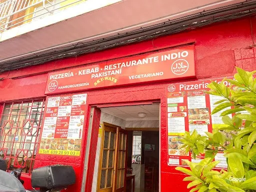 Vegetarian Pizzería Kebab Restaurante Indio Sky Ways