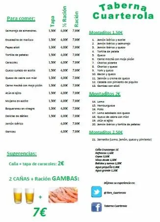 Outras cociñas españolas Taberna Cuarterola