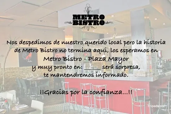 Mediterránea Metro Bistro- Templo de Debod
