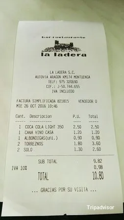 Vegetarian La Ladera